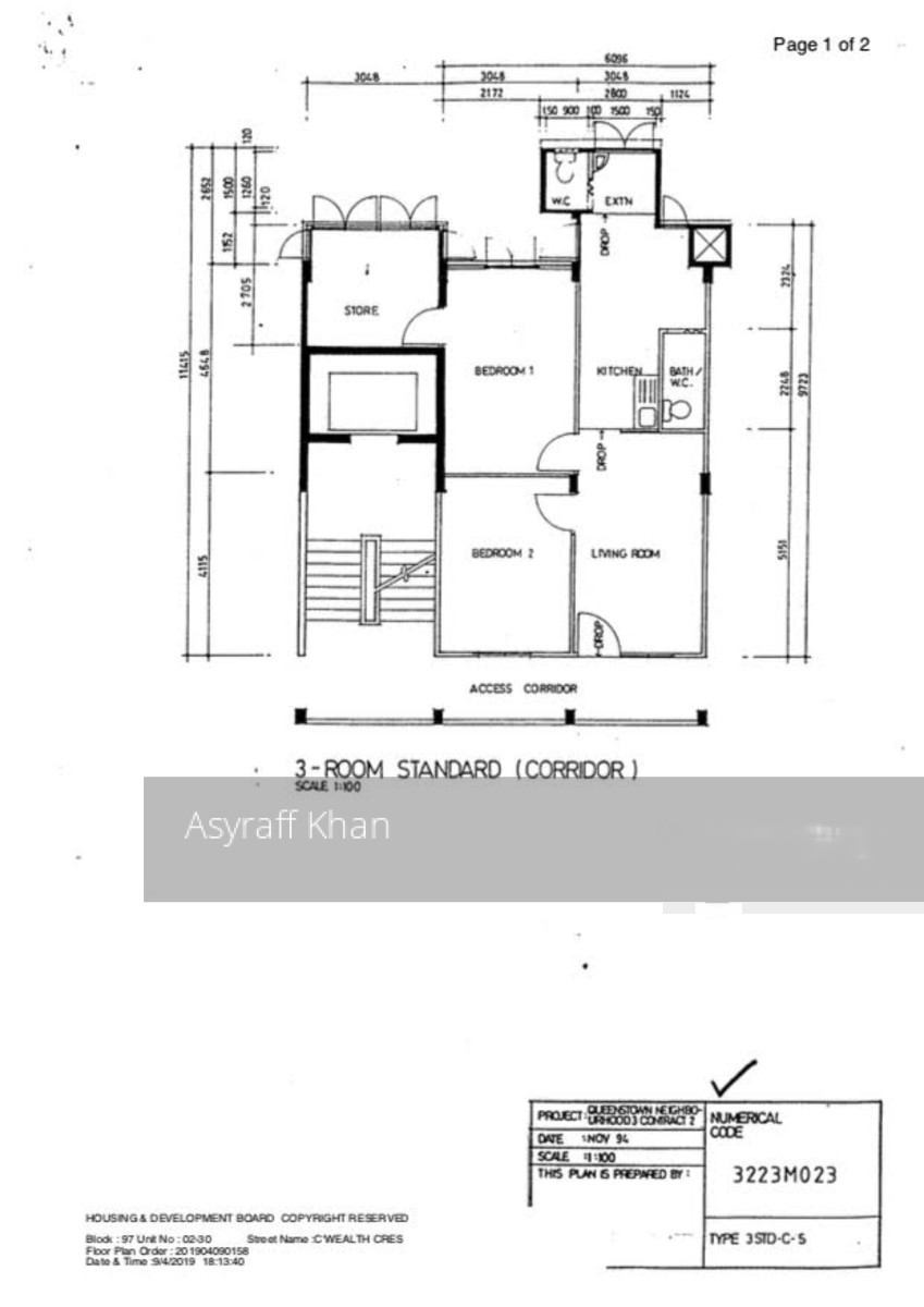 Blk 97 Commonwealth Crescent (Queenstown), HDB 3 Rooms #200918952
